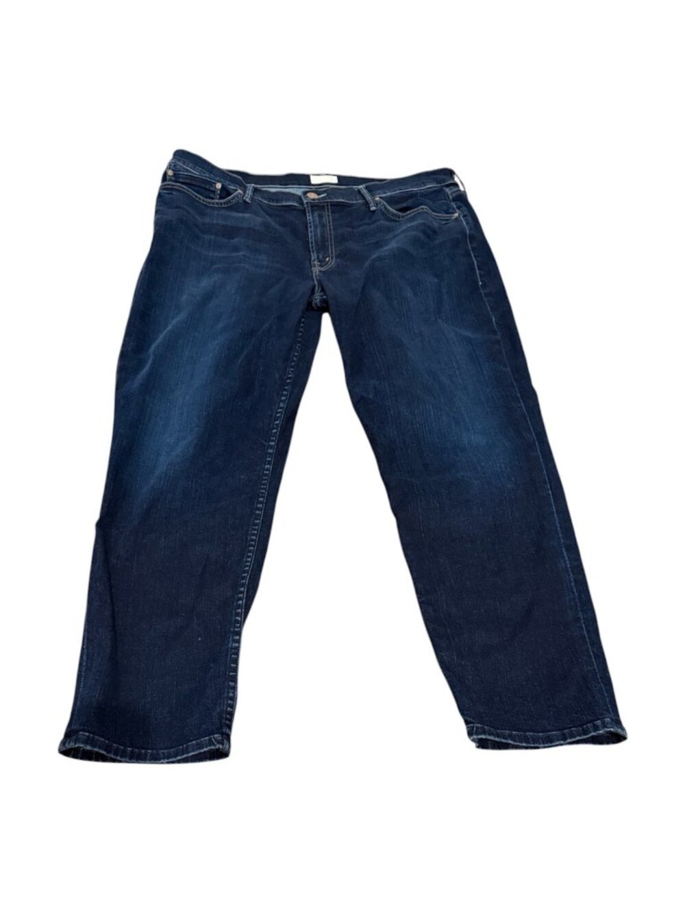Mother Jeans The Dropout No Play Womens Size 32 Dark Blue Stretch 36x26 Denim